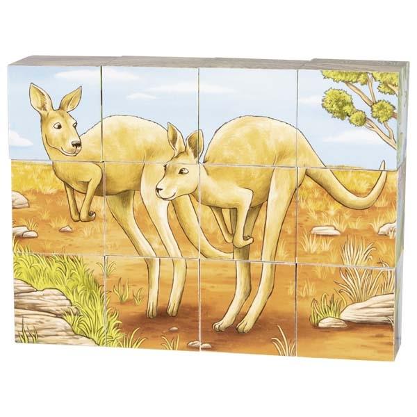 Goki - Cube Puzzle Australian Animals
