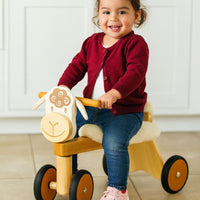 Thumbnail for toddler wooden ride on lamb