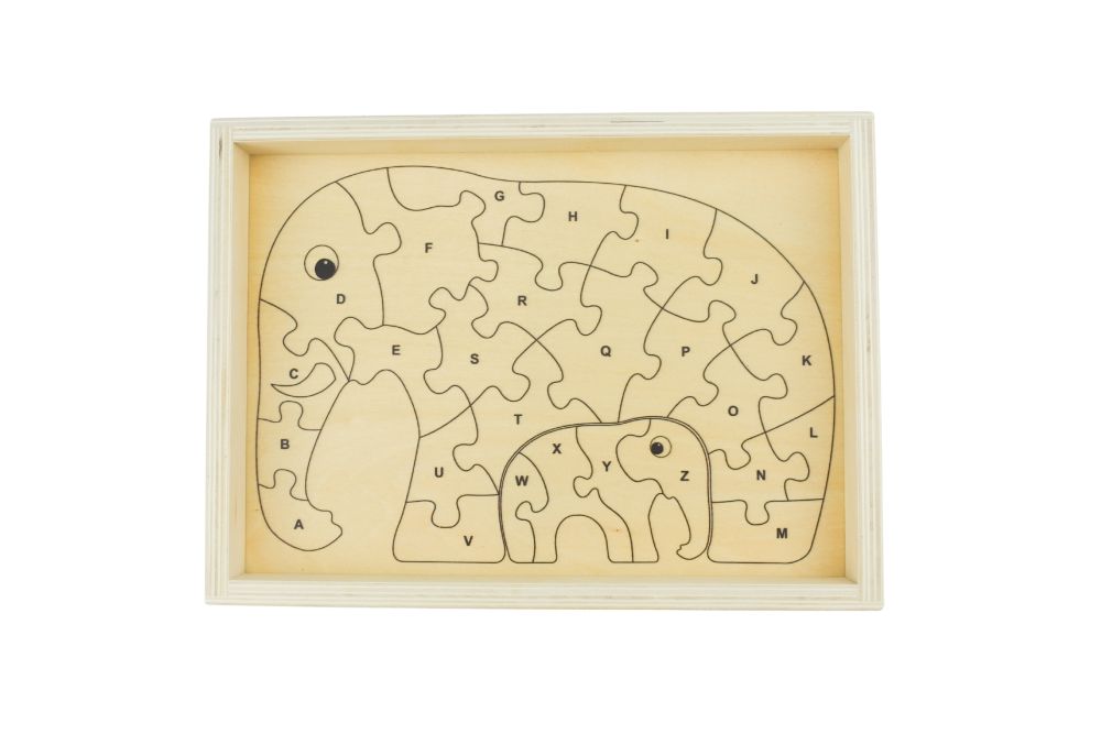 KaperKidz - Alphabet Puzzle Elephant