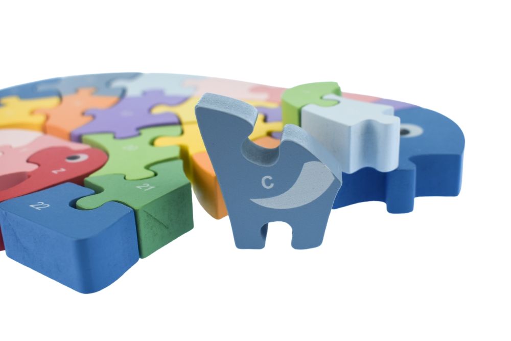 KaperKidz - Alphabet Puzzle Elephant