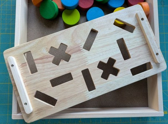 QToys - Montessori Sand Tray Inserts
