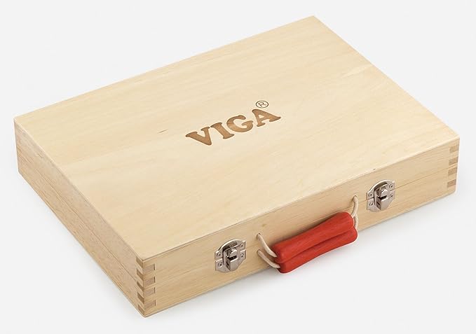 Viga Toys - Wooden Tool Box (12 pieces)