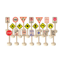 Thumbnail for Fun Factory - Wooden Traffic Signs (20 pieces) - Wooden World