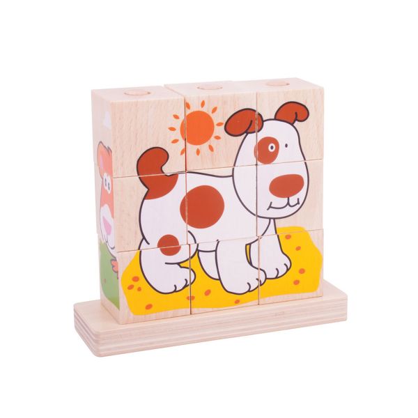 wooden stacking puzzle pets