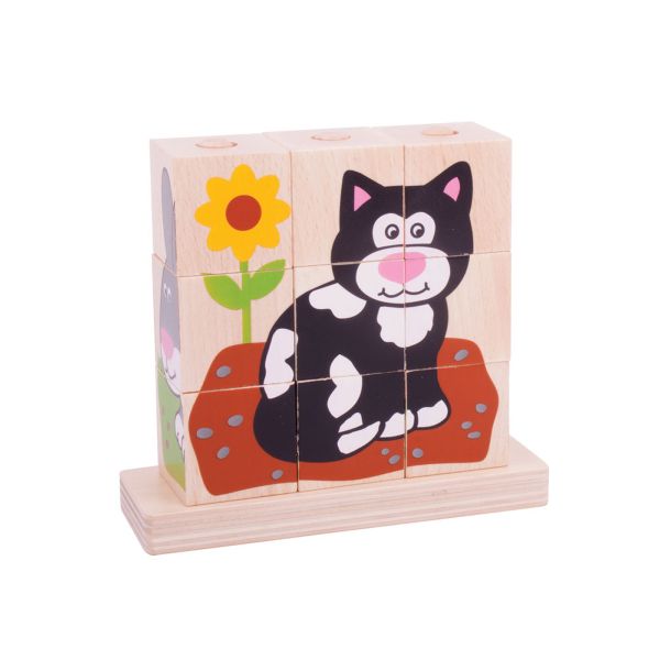 wooden toddler puzzle blocks