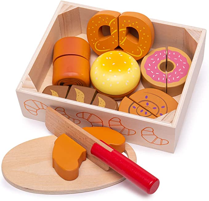 wooden cutting play set