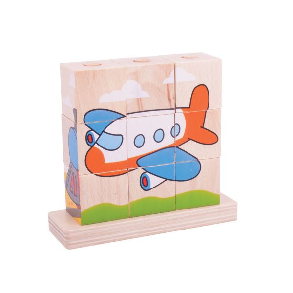 wooden puzzle airplane