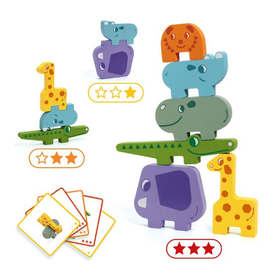 Djeco Animal Stacking Game Wooden World