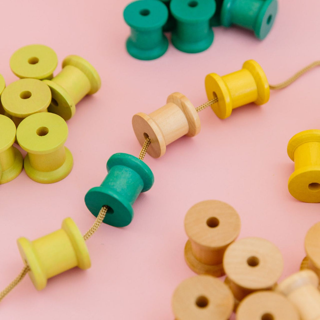 Freckled Frog - Wooden Threading Reels
