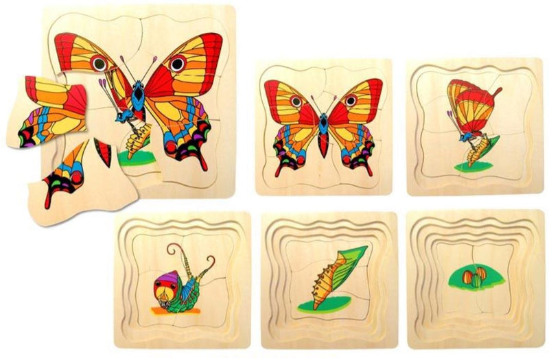 Fun Factory - Wooden Lifecycle Puzzle Butterfly