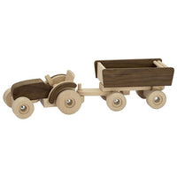 Thumbnail for Goki Nature - Tractor with trailer - Wooden World
