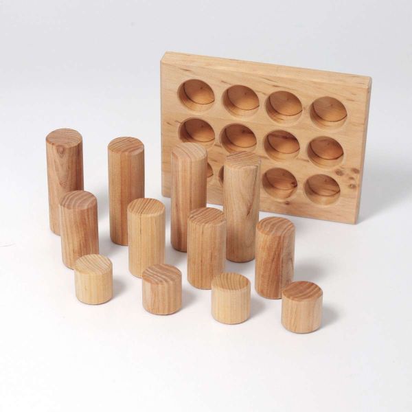Grimm's - Stacking Game Small Natural Rollers