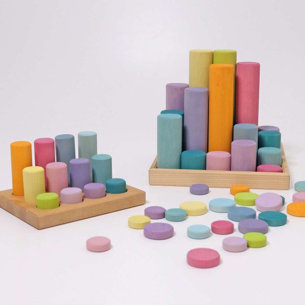 Grimm's - Stacking Game Small Pastel Rollers