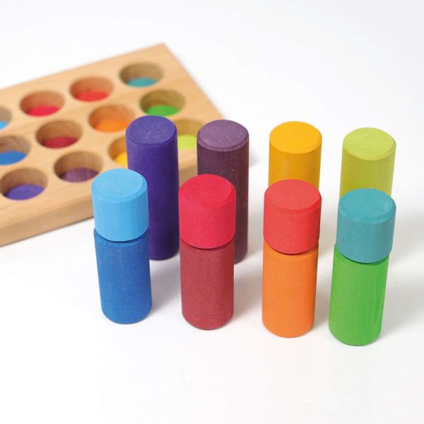 Grimm's - Stacking Game Small Rainbow Rollers
