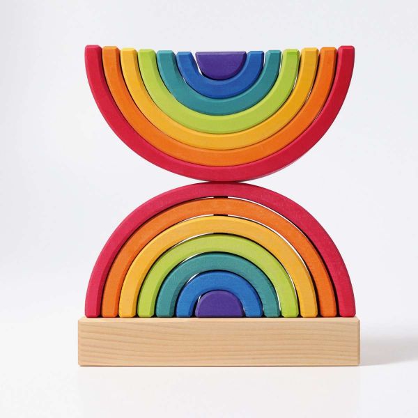 Grimm's - Double Rainbow Stacking Tower