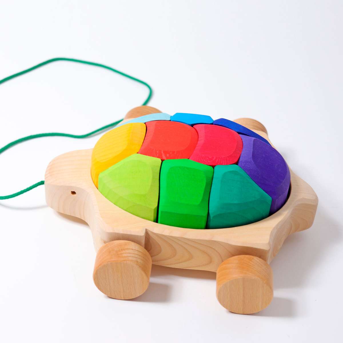 Grimm s Pull Along Turtle Rainbow Wooden World