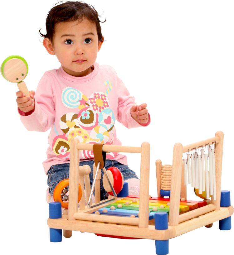I m Toy Melody Mix Wooden Music Set Wooden World