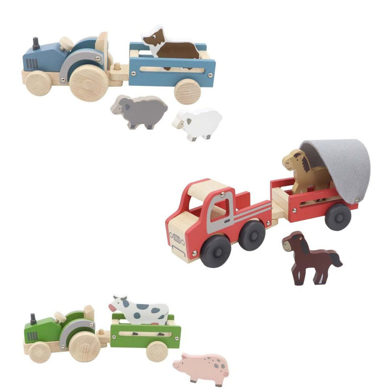 Kaper Kidz - Wooden Tractor or Truck with Animals