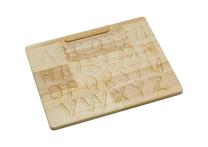 QToys - Wooden Capital Letter Tracing Board