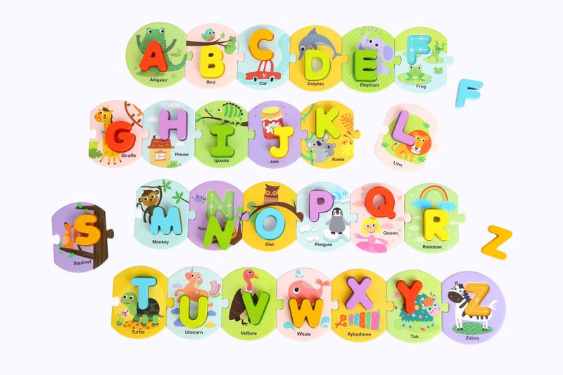 Tooky Toy - Wooden Alphabet Puzzle