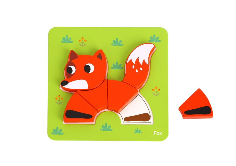 Tooky Toy - 6 in 1 Animal Puzzle