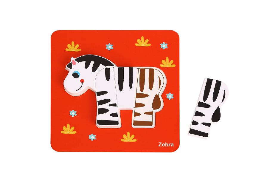 Tooky Toy - 6 in 1 Animal Puzzle