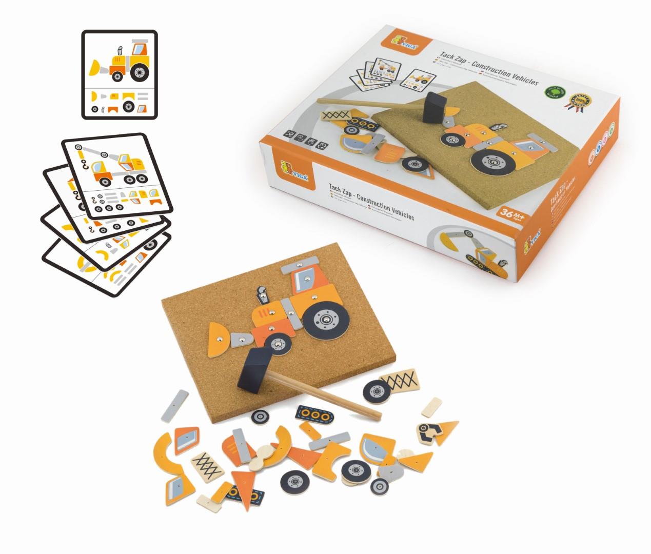 Bigjigs Deluxe Pin-a-shape Art Set - Construction - Soren's House Bigjigs Deluxe Pin-a-shape Art Set - Construction - Soren's House