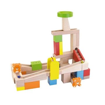 Viga Toys - Wooden Marble Run Building Set