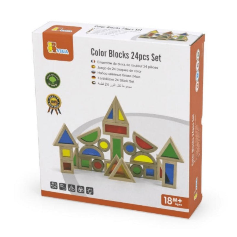 Viga Toys - Wooden Rainbow Blocks
